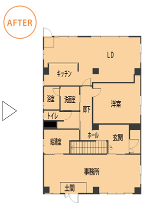 名古屋市のフルリフォーム後の間取り